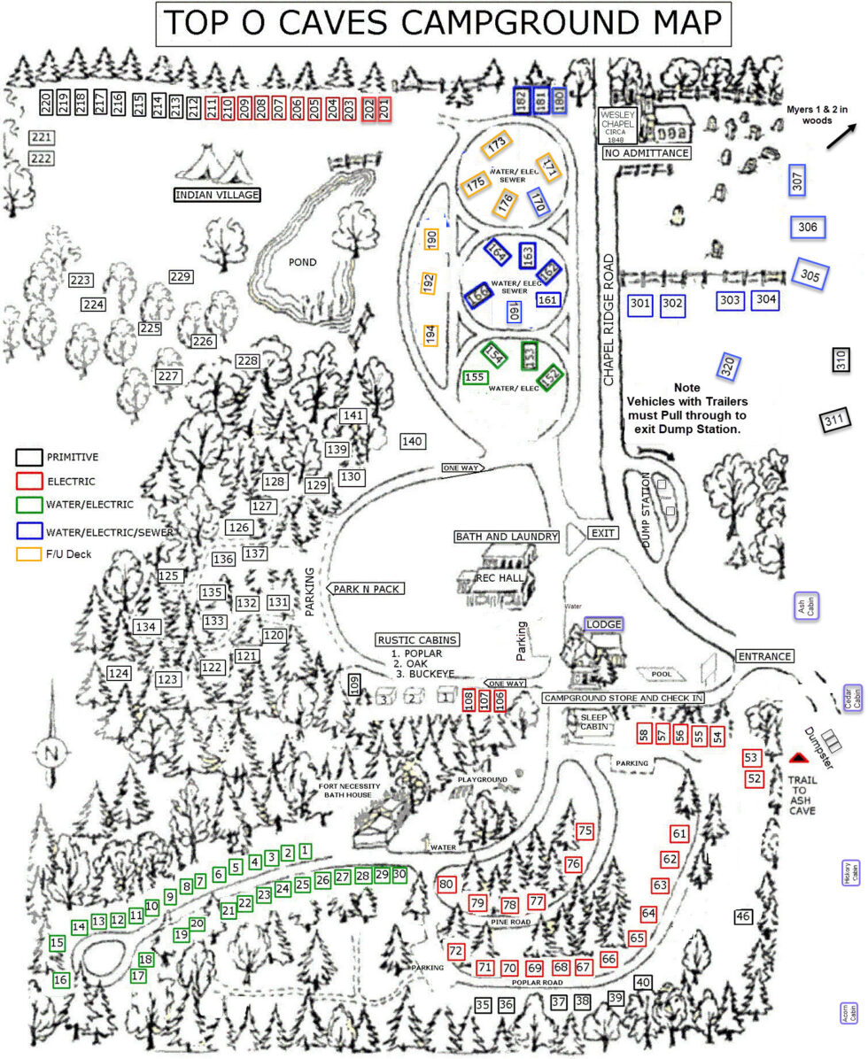 Map | Top O' The Caves